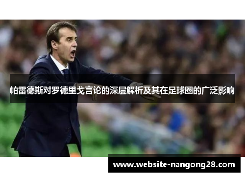 帕雷德斯对罗德里戈言论的深层解析及其在足球圈的广泛影响